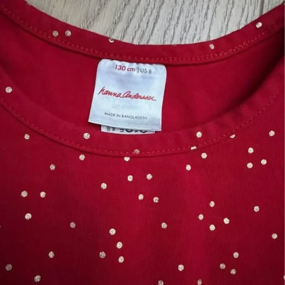 Hanna Andersson Red Tulle Star Dress Size 8